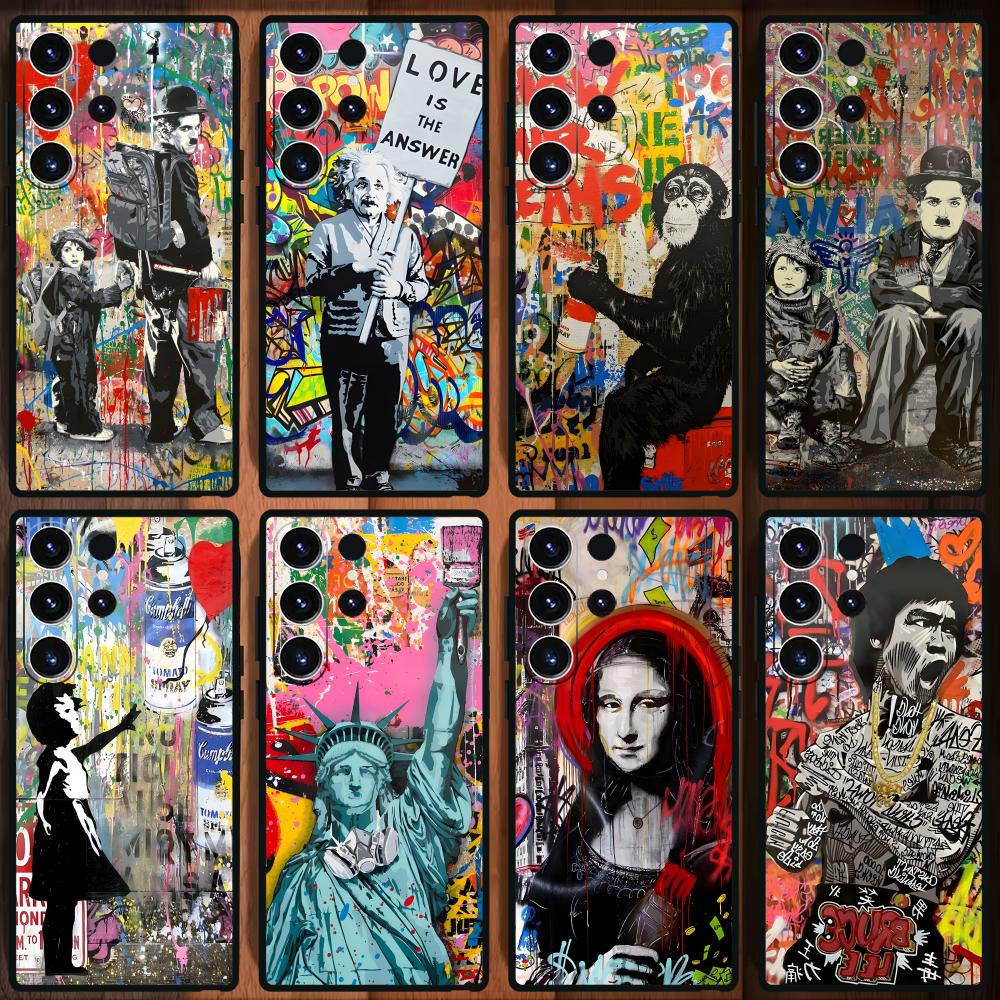 Samsung Galaxy S24 - Custodia per telefono Banksy Graffiti Art