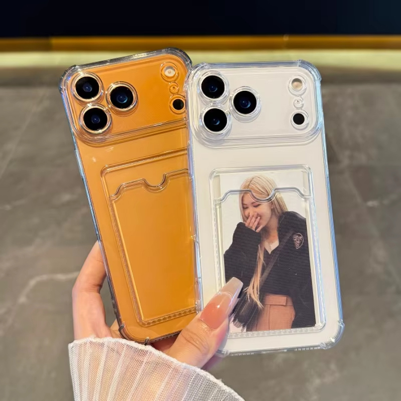 Camera Lens Protector - Custodia Trasparente con Porta Carte per