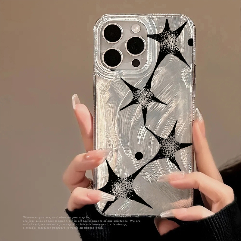 Apple Iphone 15 - Cover Antiurto con Motivo Trendy Shining
