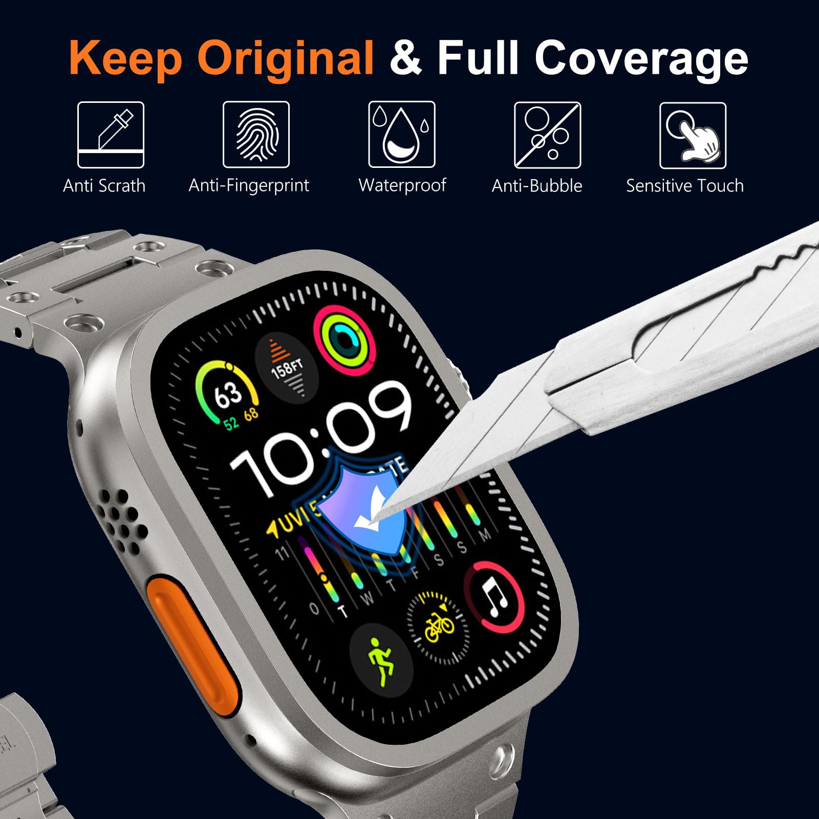 Vetro temperato per Apple Watc - Smartwatch Screen Film recensione e prezzo