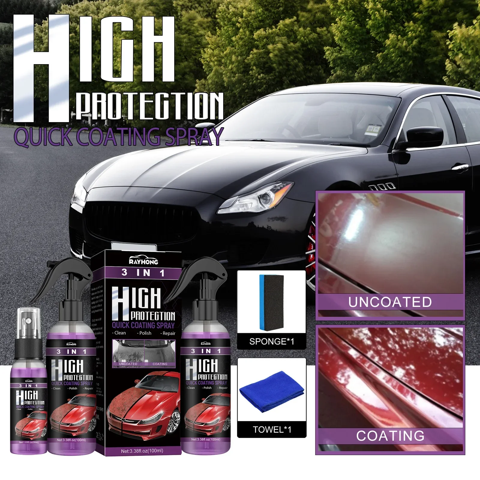 3 In 1 Auto Ceramica Nano Rive - Nano Liquid Coating recensione e prezzo